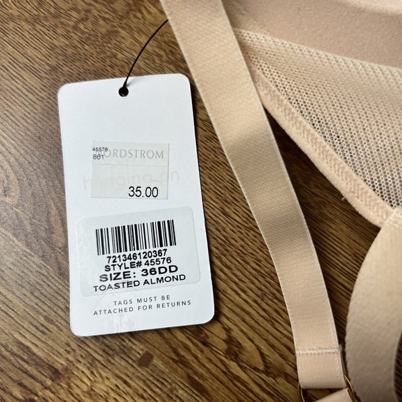 Lively The Mesh Trim No-Wire Nude Bra NWT - Picture 4 of 6